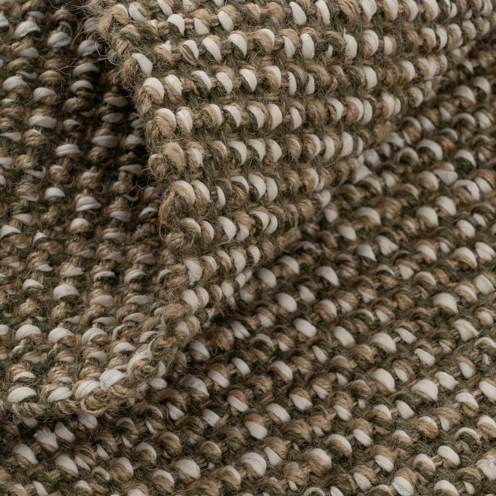 GREEN MARBLED JUTE-COTTON RUG 200 X 300 CM