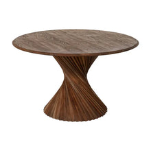 Load image into Gallery viewer, BROWN ACACIA WOOD DINING TABLE 130 X 130 X 76 CM
