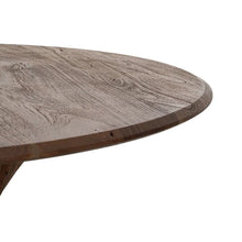 Load image into Gallery viewer, BROWN ACACIA WOOD DINING TABLE 130 X 130 X 76 CM