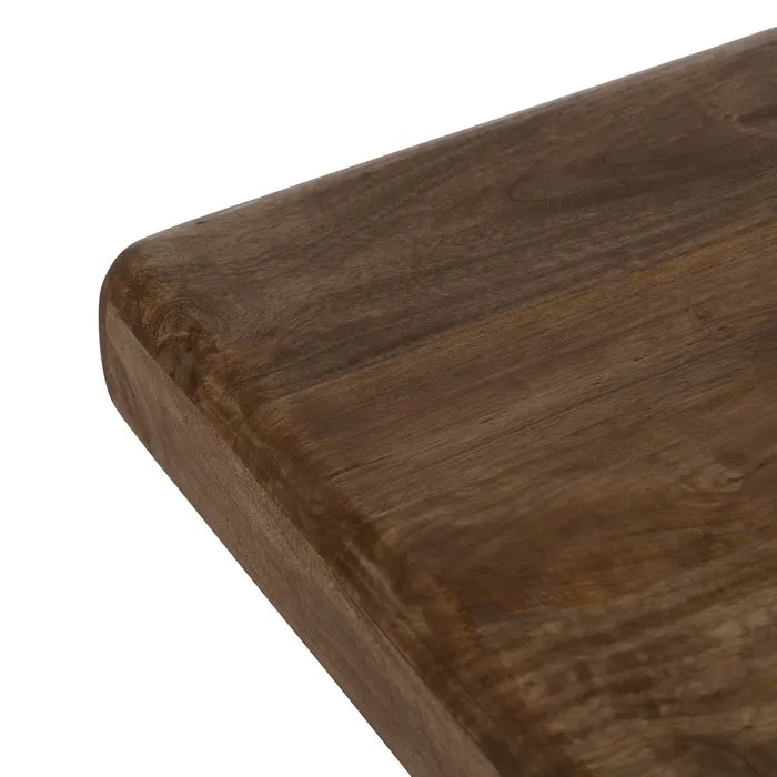 BROWN MANGO WOOD COFFEE TABLE 60 X 60 X 45 CM