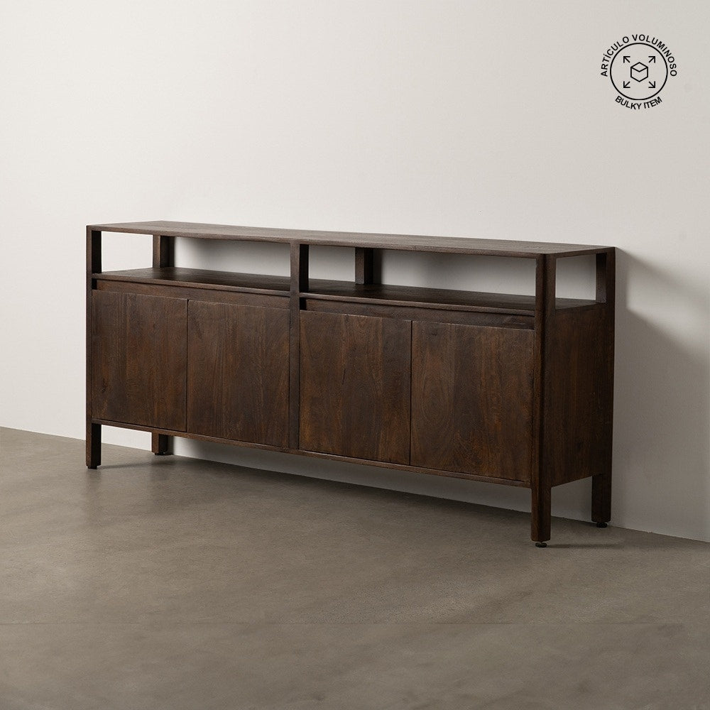 Brown Mango Wood Sideboard 190x40x86 cm