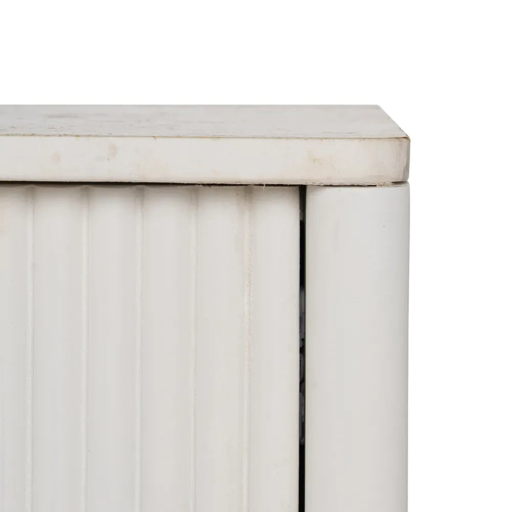 BUFFET WHITE MARBLE/WOOD 159 X 45 X 75 CM