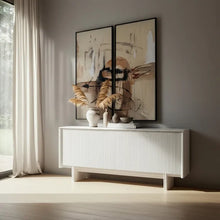 Load image into Gallery viewer, BUFFET WHITE MARBLE/WOOD 159 X 45 X 75 CM