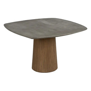 DINING TABLE WOOD-CONCRETE ROOM 120 X 120 X 77 CM