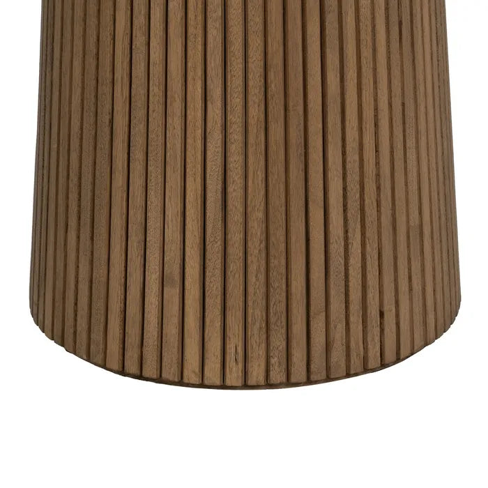DINING TABLE WOOD-CONCRETE ROOM 120 X 120 X 77 CM