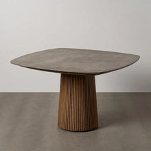 Load image into Gallery viewer, DINING TABLE WOOD-CONCRETE ROOM 120 X 120 X 77 CM