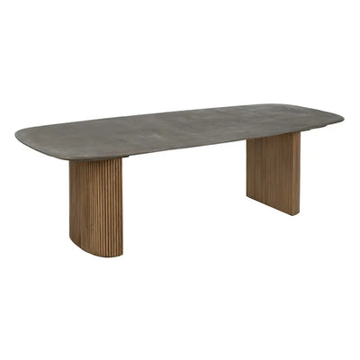 DINING TABLE WOOD-CONCRETE 240 X 100 X 77 CM
