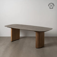 Load image into Gallery viewer, DINING TABLE WOOD-CONCRETE 240 X 100 X 77 CM