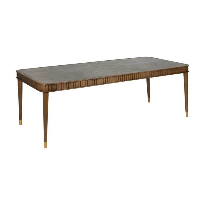 DINING TABLE WOOD-CONCRETE ROOM 220 X 100 X 76 CM