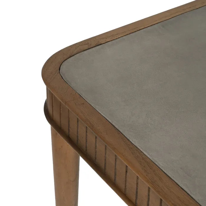 DINING TABLE WOOD-CONCRETE ROOM 220 X 100 X 76 CM
