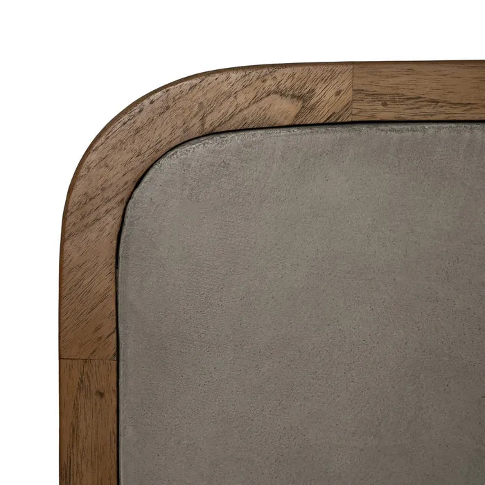 DINING TABLE WOOD-CONCRETE ROOM 220 X 100 X 76 CM