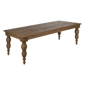 DINING TABLE OAK WOOD 240 X 98 X 77 CM