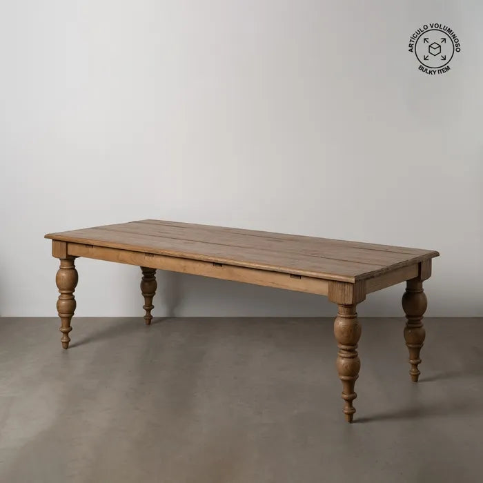 DINING TABLE OAK WOOD 240 X 98 X 77 CM