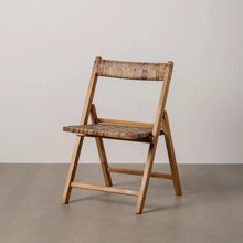Laden Sie das Bild in den Galerie-Viewer, TEAK CHAIR FOLDING 51 X 60 X 80.50 CM