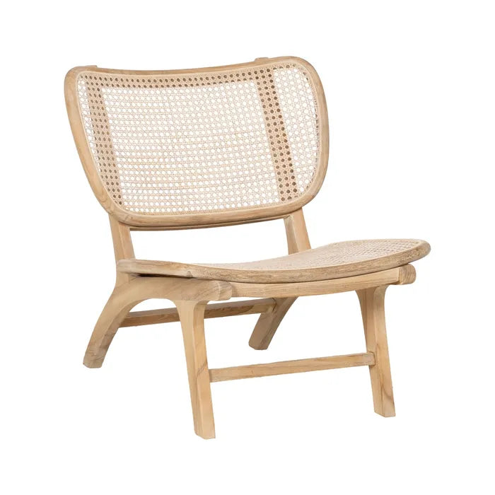 NATURAL RATTAN/WOOD ARMCHAIR 84 X 58 X 74 CM