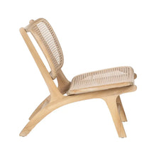 Load image into Gallery viewer, NATURAL RATTAN/WOOD ARMCHAIR 84 X 58 X 74 CM