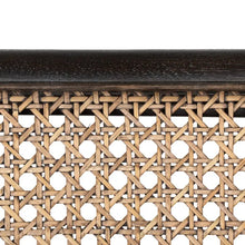 Cargar imagen en el visor de la galería, BLACK RATTAN/WOOD ARMCHAIR 84 X 58 X 74 CM