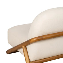 Cargar imagen en el visor de la galería, NATURAL FABRIC-WOOD ARMCHAIR 75 X 85 X 79 CM