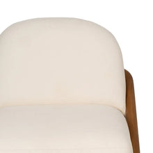 Cargar imagen en el visor de la galería, NATURAL FABRIC-WOOD ARMCHAIR 75 X 85 X 79 CM