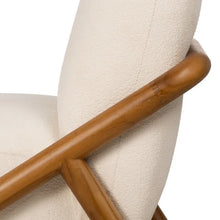 Cargar imagen en el visor de la galería, NATURAL FABRIC-WOOD ARMCHAIR 75 X 85 X 79 CM