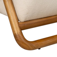 Cargar imagen en el visor de la galería, NATURAL FABRIC-WOOD ARMCHAIR 75 X 85 X 79 CM