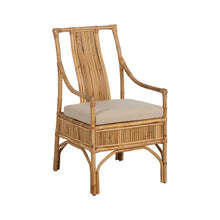 Cargar imagen en el visor de la galería, NATURAL RATTAN ARMCHAIR 54 X 65 X 96 CM