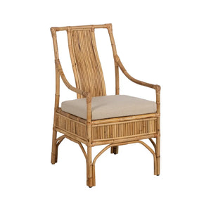 NATURAL RATTAN ARMCHAIR 54 X 65 X 96 CM