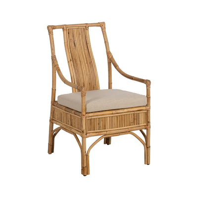 NATURAL RATTAN ARMCHAIR 54 X 65 X 96 CM