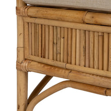 Cargar imagen en el visor de la galería, NATURAL RATTAN ARMCHAIR 54 X 65 X 96 CM