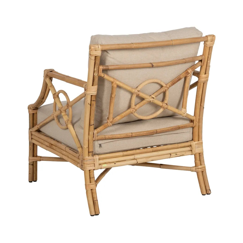 NATURAL RATTAN ARMCHAIR 72 X 78 X 84 CM