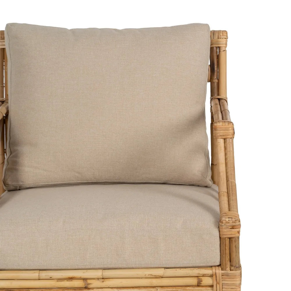 NATURAL RATTAN ARMCHAIR 72 X 78 X 84 CM