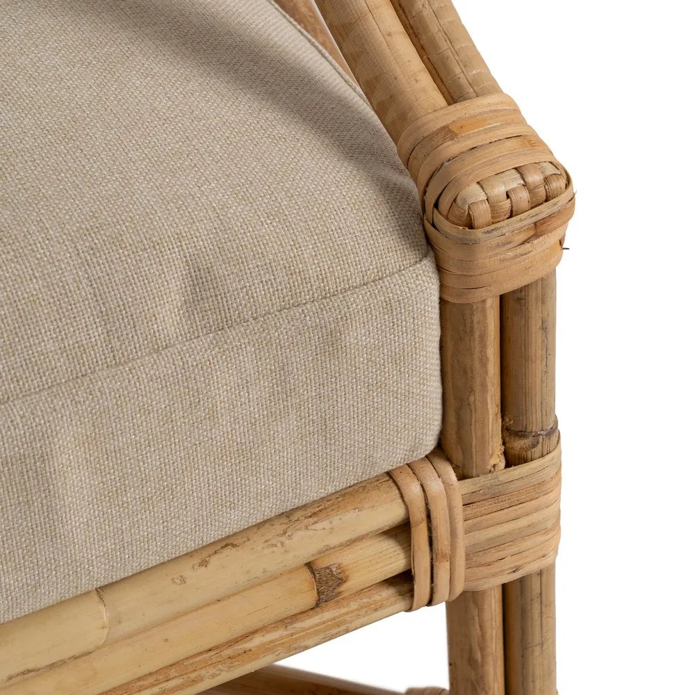 NATURAL RATTAN ARMCHAIR 72 X 78 X 84 CM