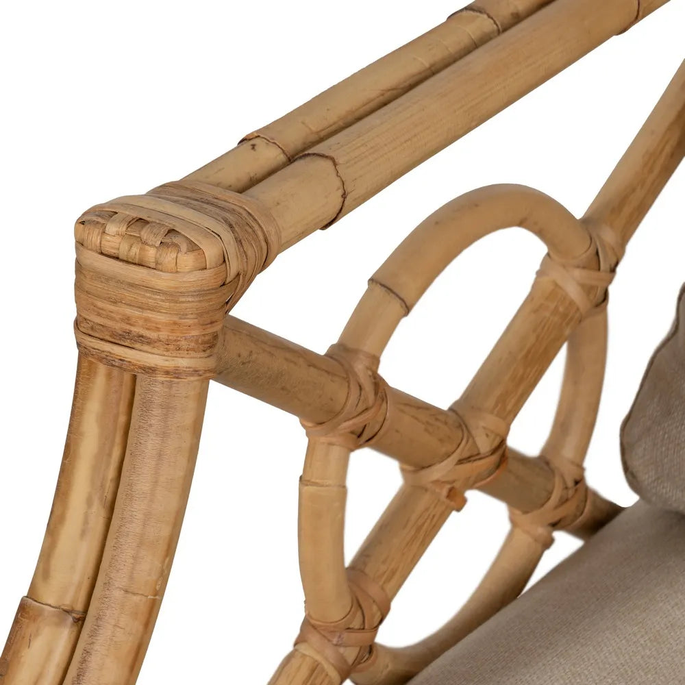 NATURAL RATTAN ARMCHAIR 72 X 78 X 84 CM