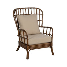 Carica l&#39;immagine nel visualizzatore di Gallery, BROWN RATTAN DECORATION ARMCHAIR 82 X 78 X 108 CM