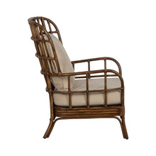 Carica l&#39;immagine nel visualizzatore di Gallery, BROWN RATTAN DECORATION ARMCHAIR 82 X 78 X 108 CM