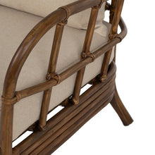 Carica l&#39;immagine nel visualizzatore di Gallery, BROWN RATTAN DECORATION ARMCHAIR 82 X 78 X 108 CM