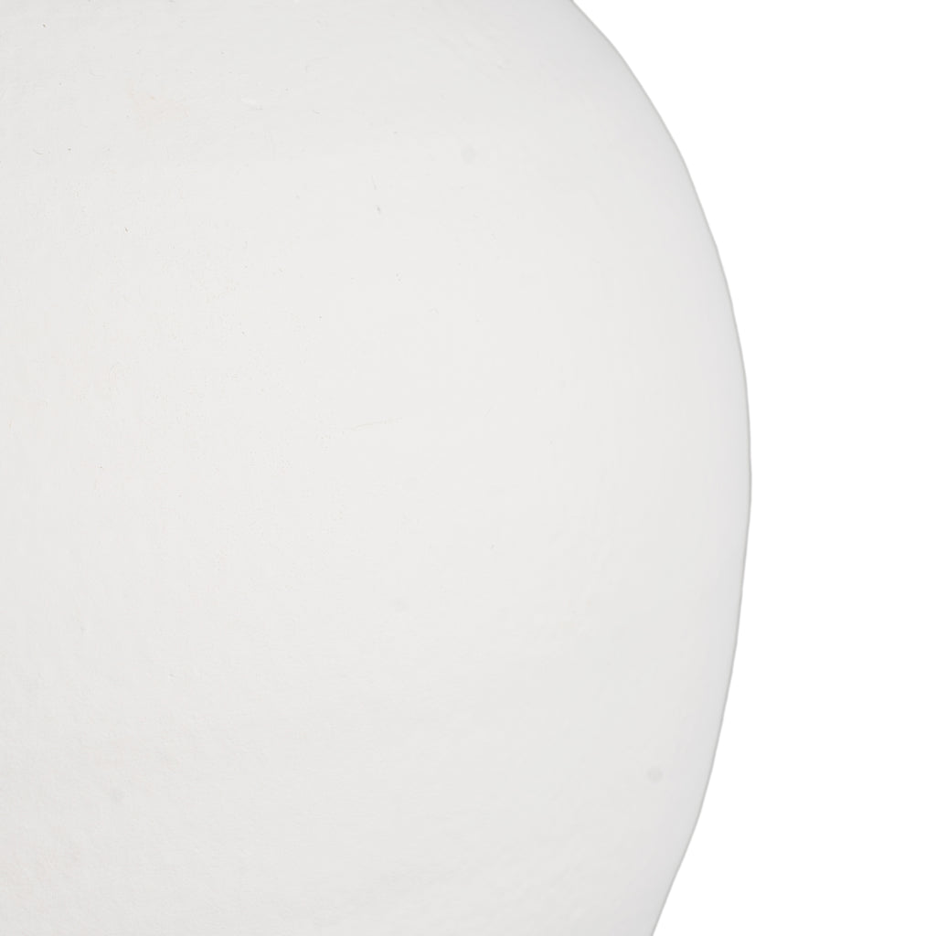 VASE WHITE MUD 34,00 X 34,00 X 37,00 CM