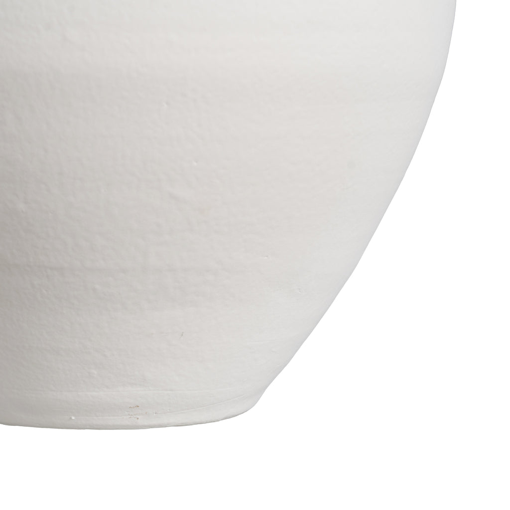 VASE WHITE MUD 34,00 X 34,00 X 37,00 CM