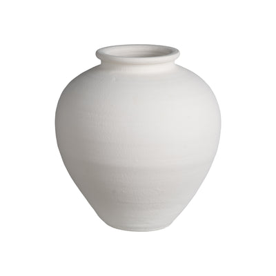 VASE WHITE MUD 34,00 X 34,00 X 37,00 CM