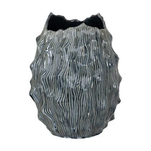 Load image into Gallery viewer, VASE BLUE CERAMIC 40 X 39 X 49,50 CM