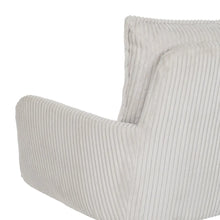 Load image into Gallery viewer, OFF WHITE CORDUROY OFFICE CHAIR 59 X 63 X 89 CM