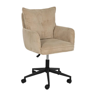 CORDUROY OFFICE CHAIR 59 X 63 X 89 CM