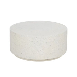 WHITE MAGNESIUM FIBER COFFEE TABLE 90 X 90 X 40 CM