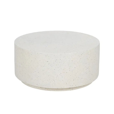 WHITE MAGNESIUM FIBER COFFEE TABLE 90 X 90 X 40 CM