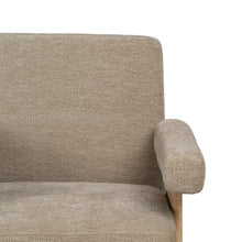Cargar imagen en el visor de la galería, ARMCHAIR BEIGE WEAVE-WOOD 74 X 76 X 85 CM