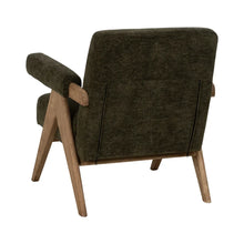 Cargar imagen en el visor de la galería, ARMCHAIR GREEN WEAVE-WOOD 74 X 76 X 85 CM