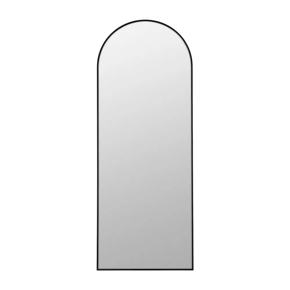 MIRROR BLACK METAL-GLASS 64 X 2 X 170 CM