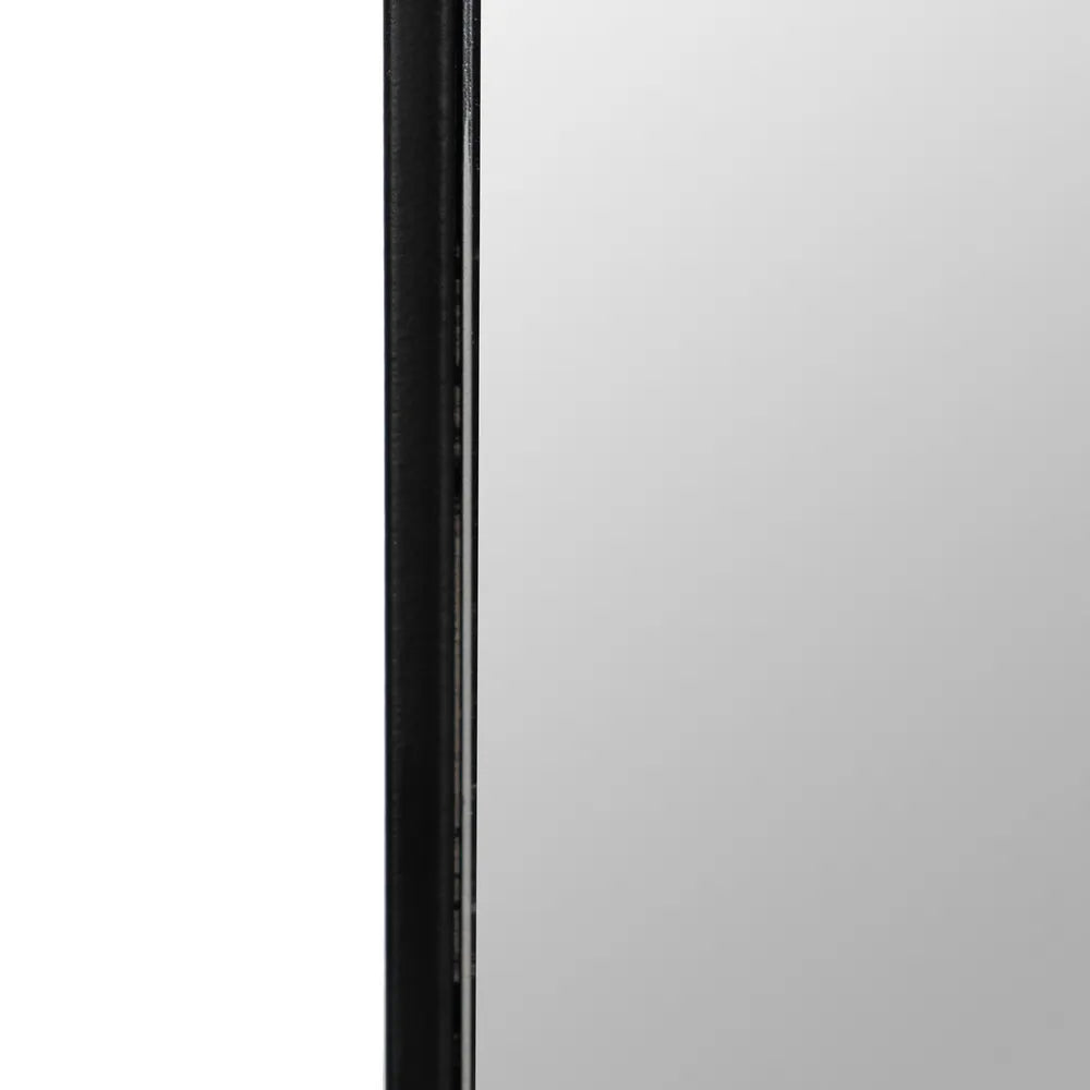 MIRROR BLACK METAL-GLASS 64 X 2 X 170 CM