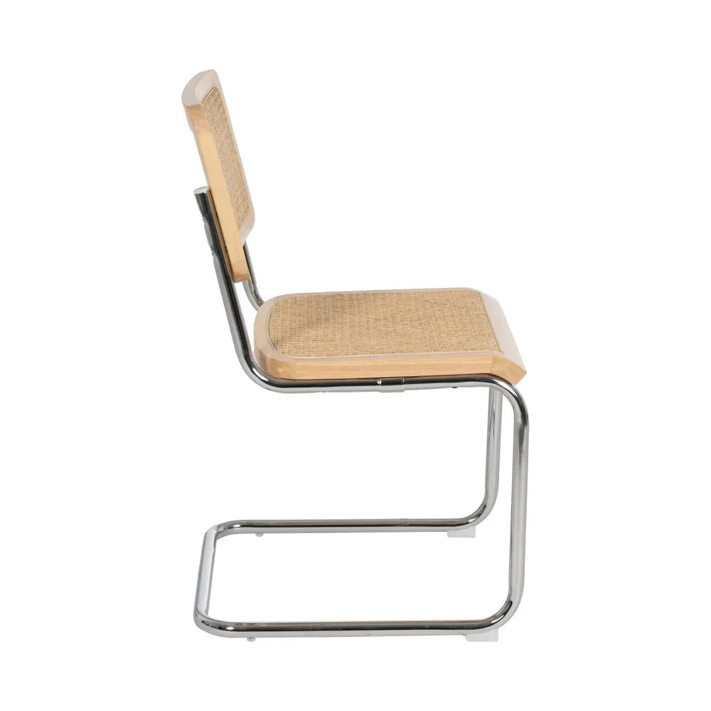 NATURAL WOOD-RATTAN CHAIR 46 X 53 X 82.50 CM