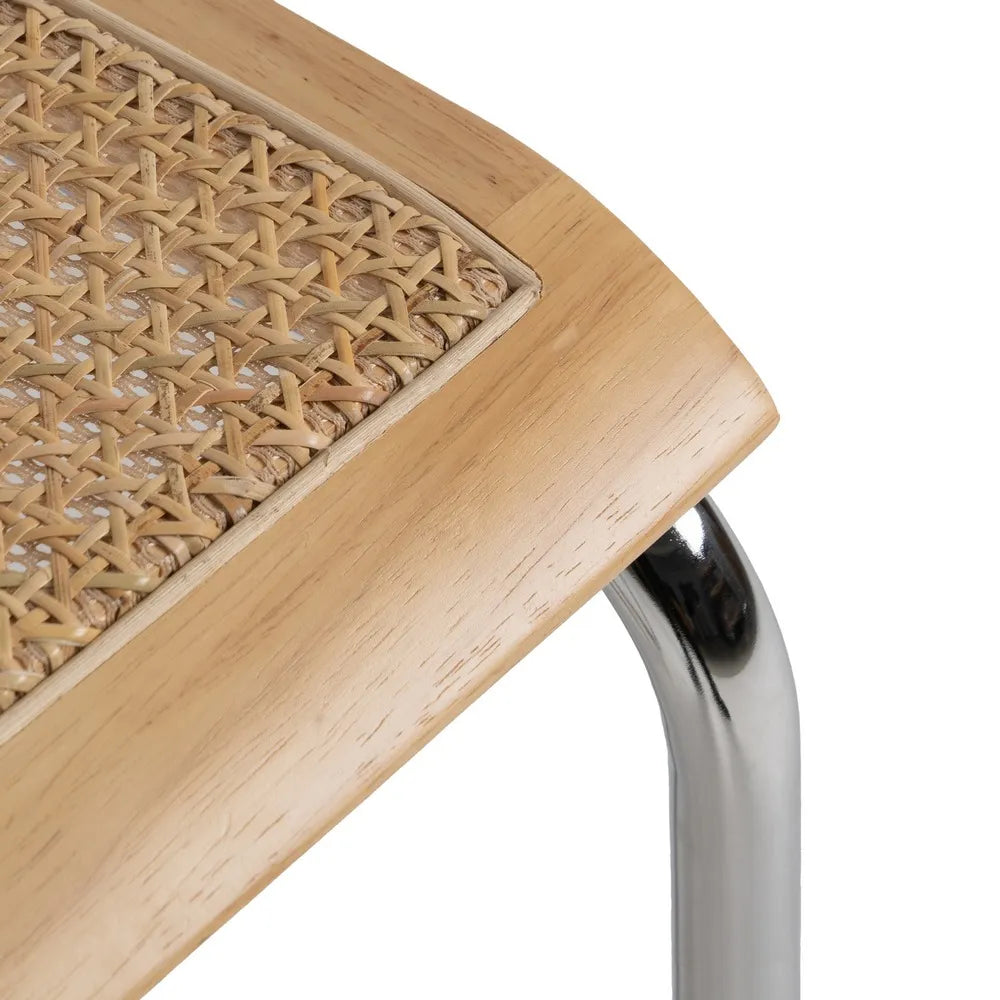 NATURAL WOOD-RATTAN CHAIR 46 X 53 X 82.50 CM